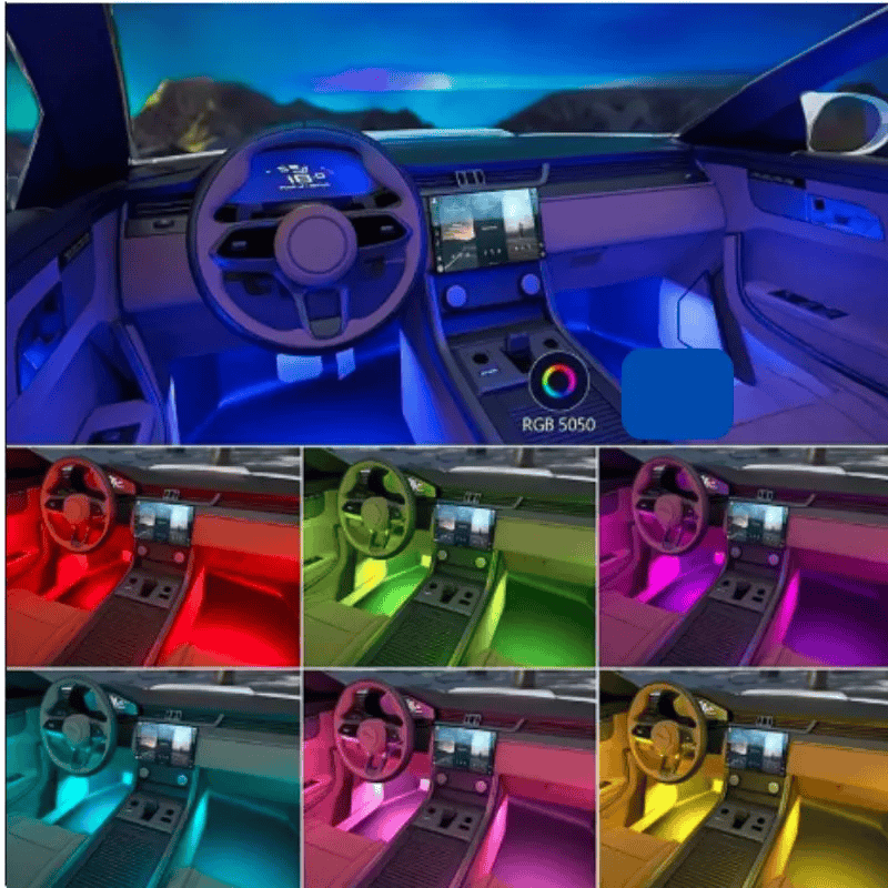 إضاءة LED داخلية ذكية (RGB)